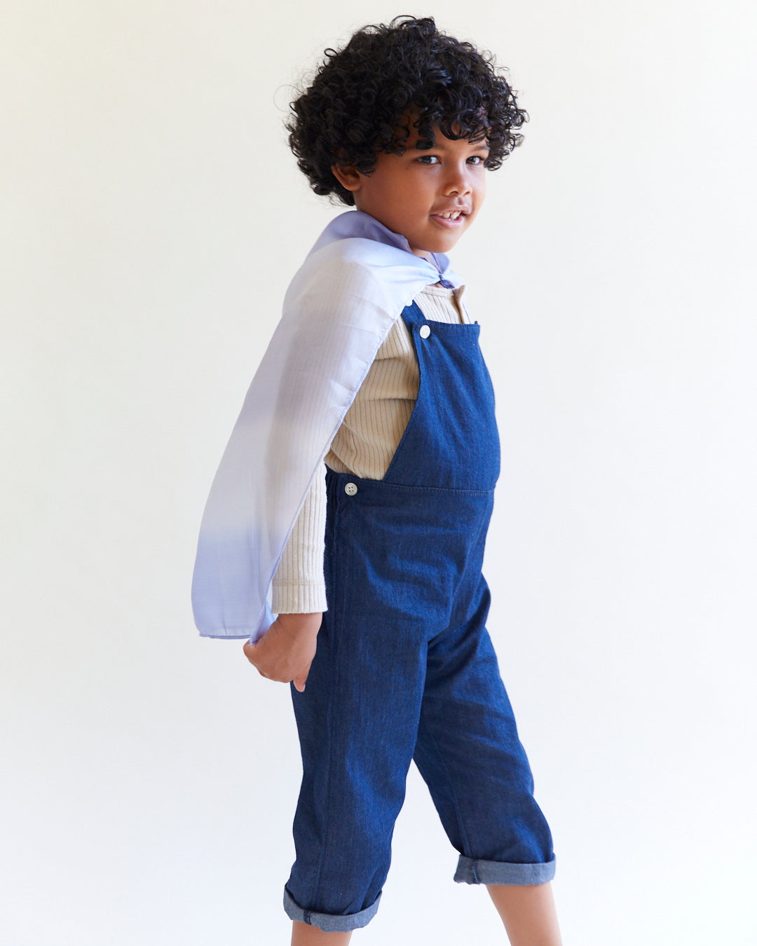 Velo in seta sfumato stone, piccolo 53x53 cm