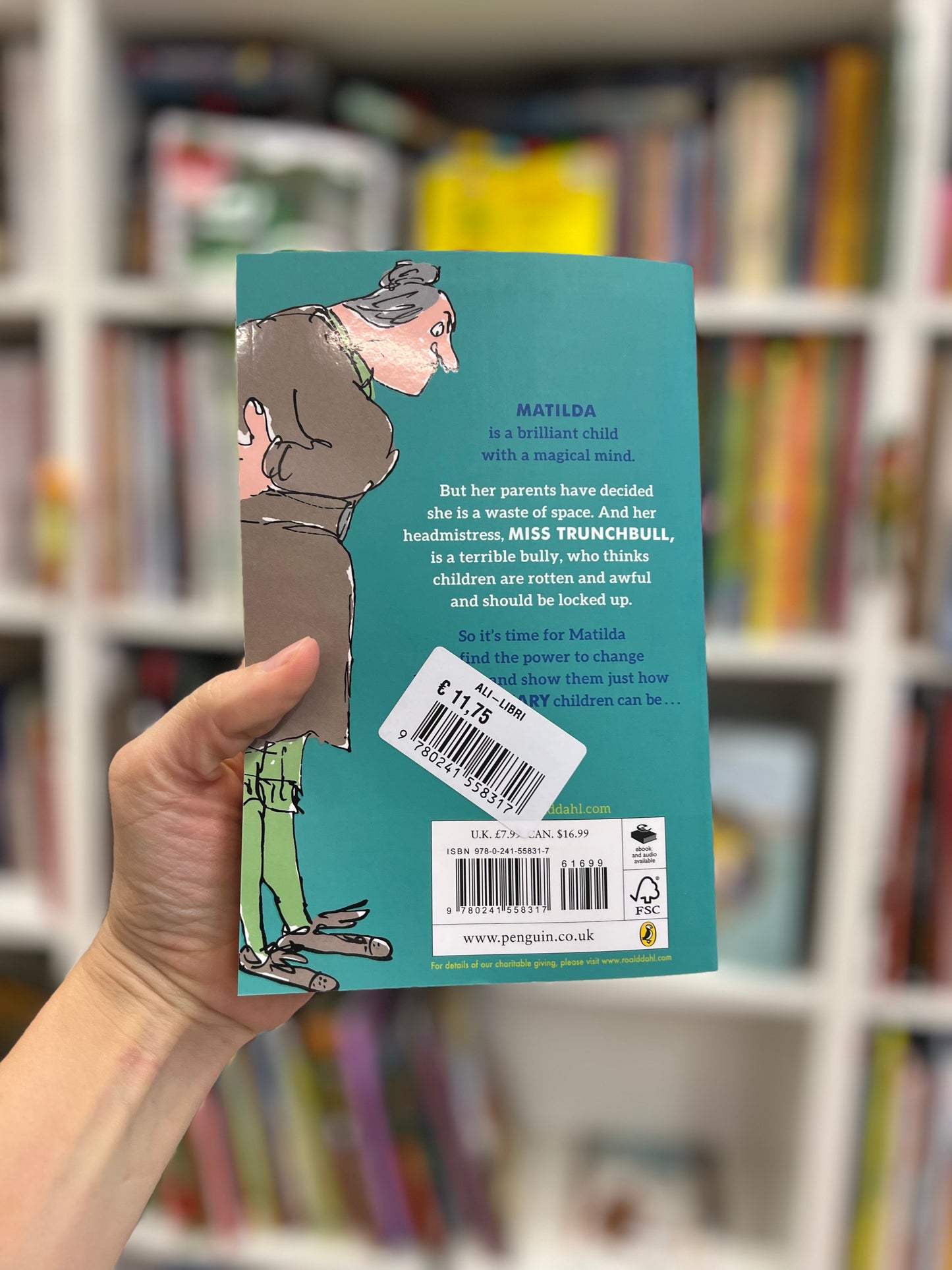 Matilda in inglese, di Roald Dahl