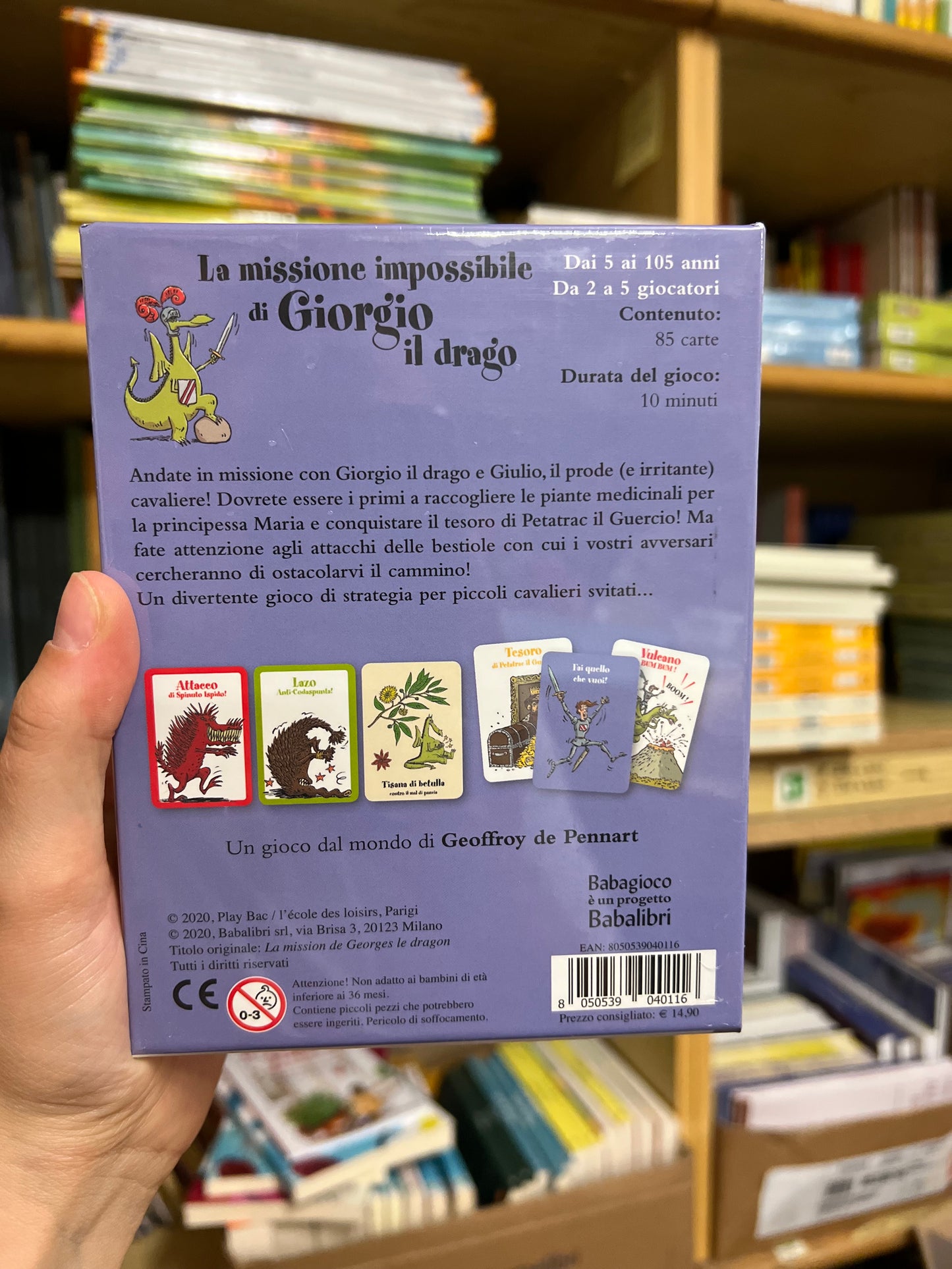 La missione impossibile di Giorgio il drago, Babagioco dal mondo di Geoffroy de Pennart