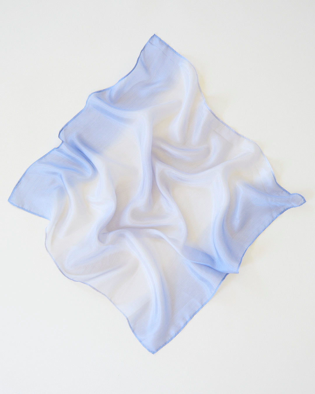 Velo in seta sfumato stone, piccolo 53x53 cm