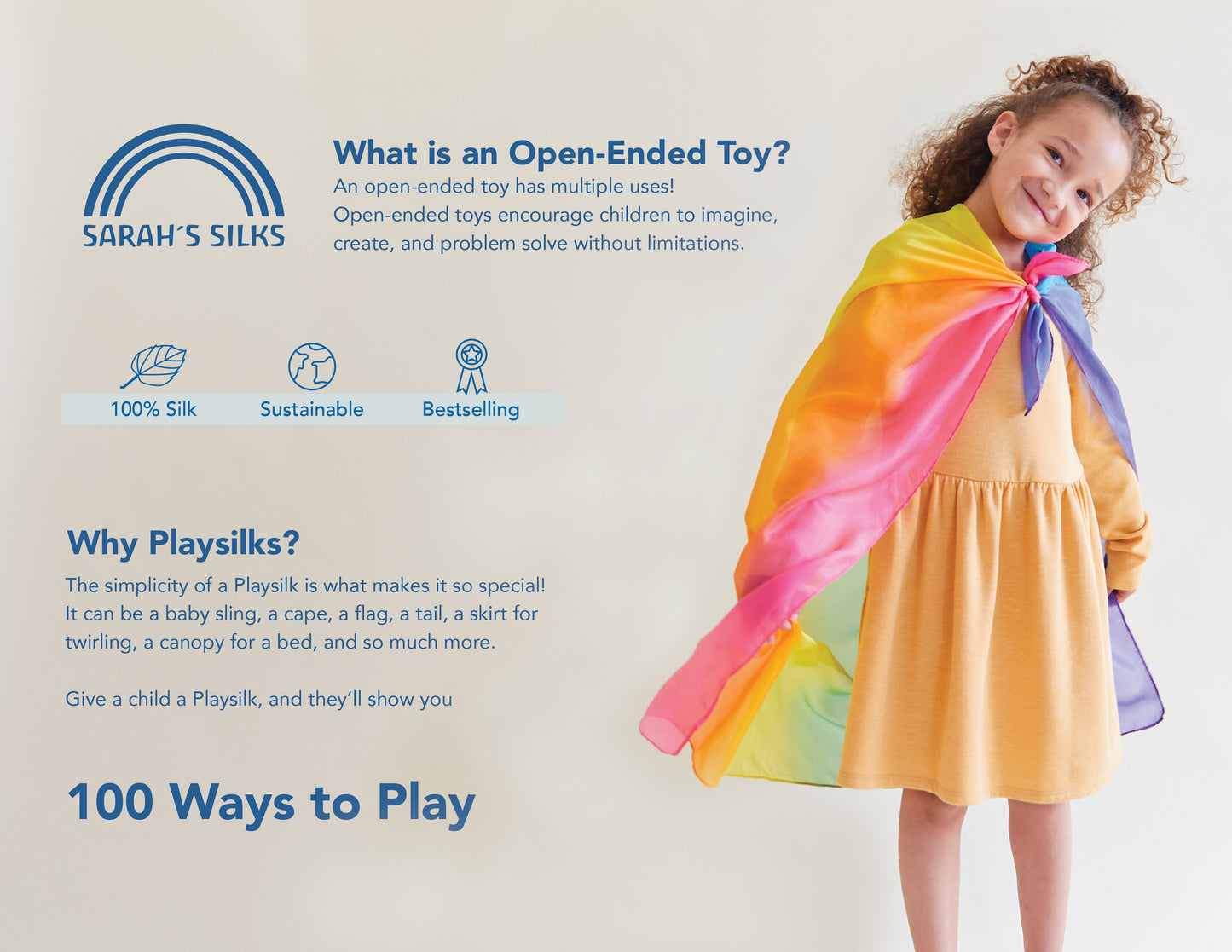 Velo in seta gold, piccolo 53x53 cm