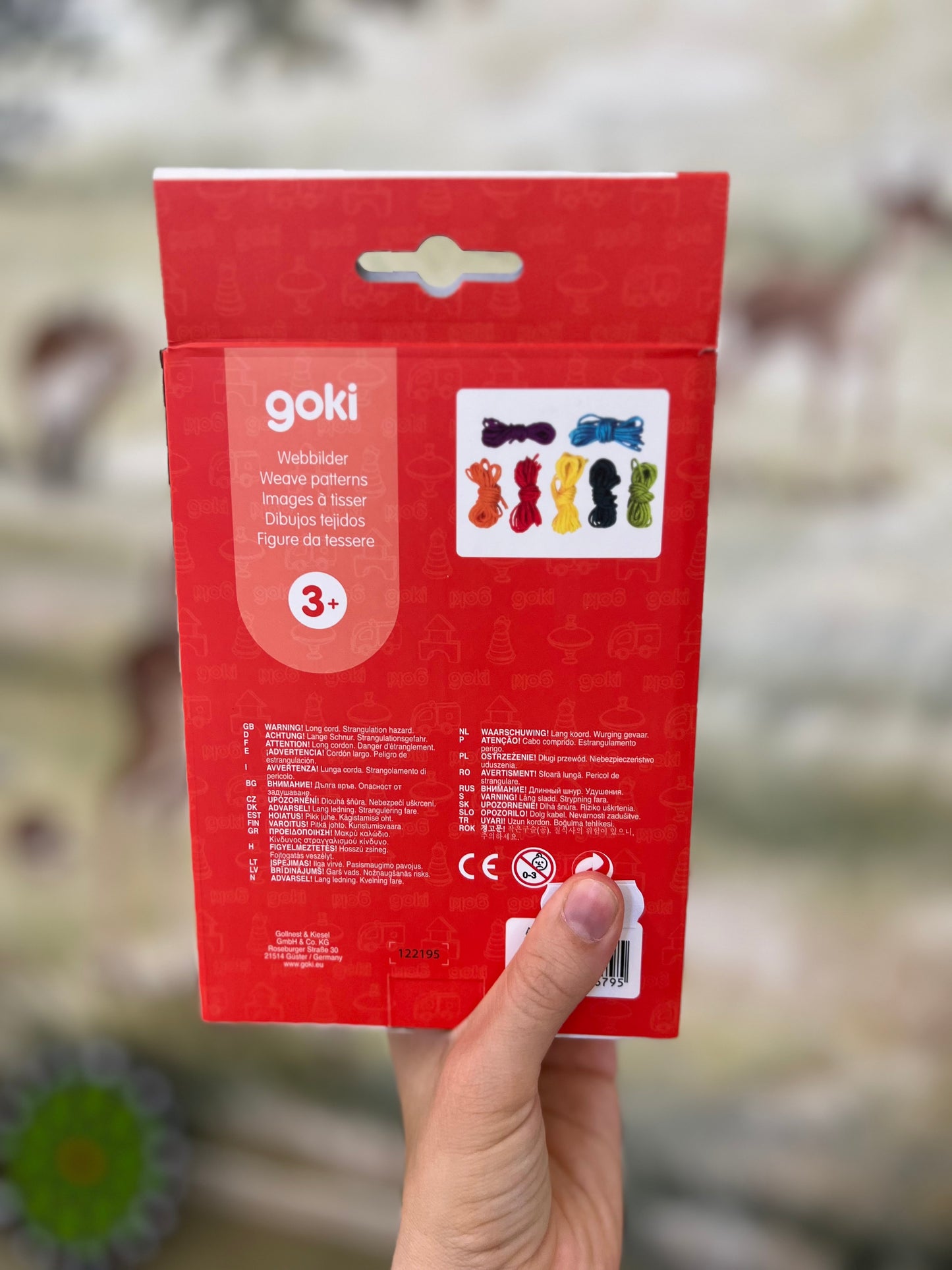 3 Figure da tessere in legno Goki