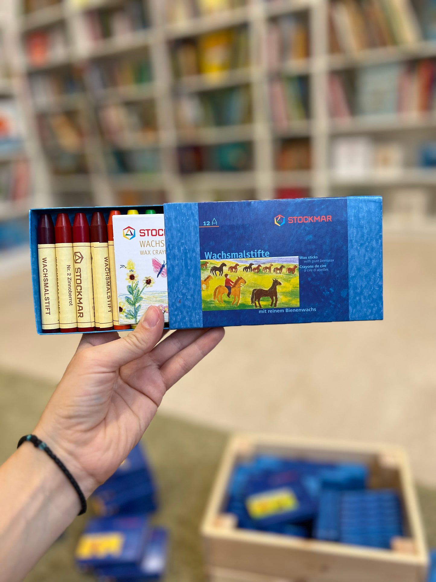 Pastelli a cera Stockmar, 12 colori