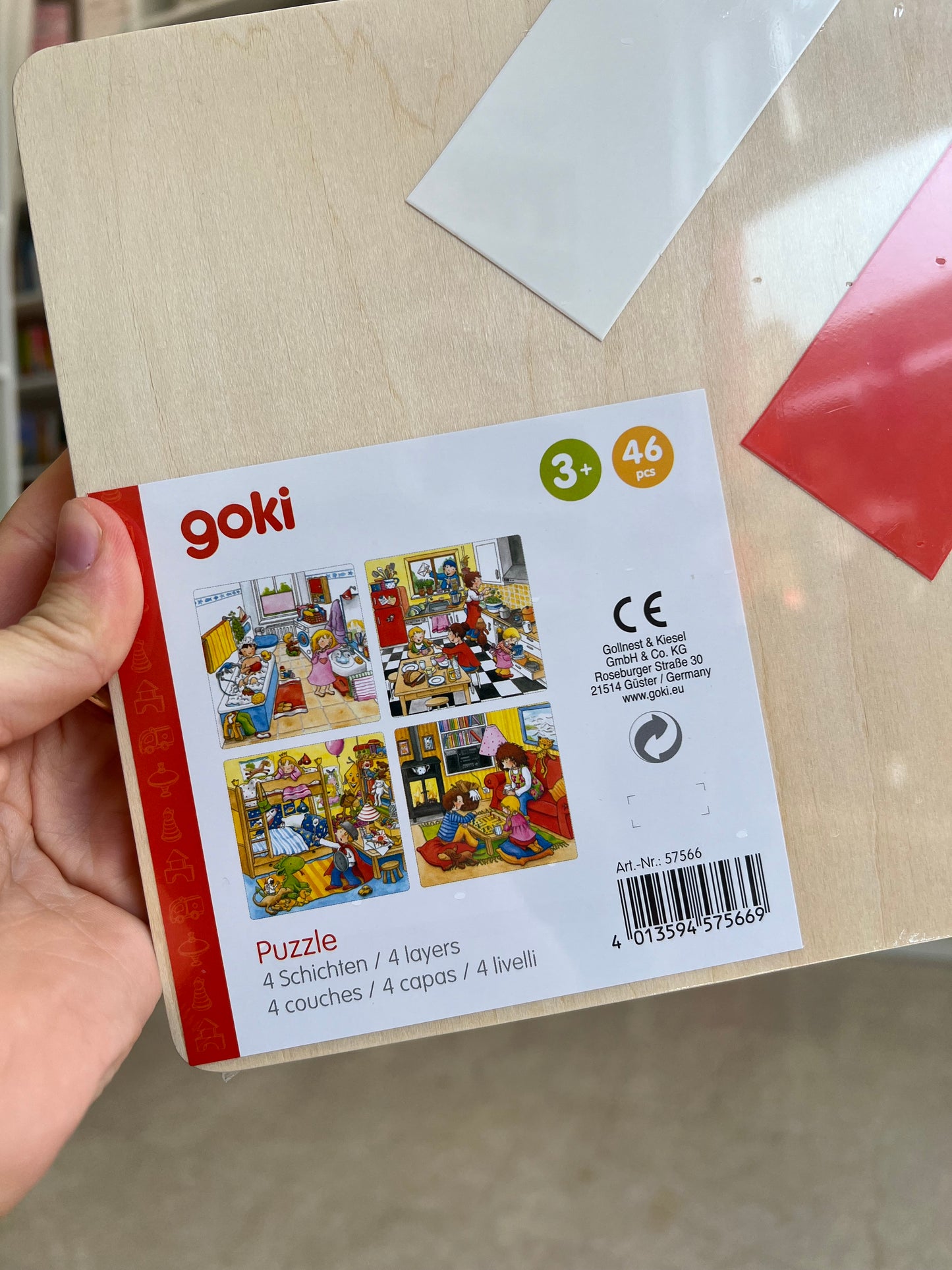 Puzzle in legno a strati, la mia giornata