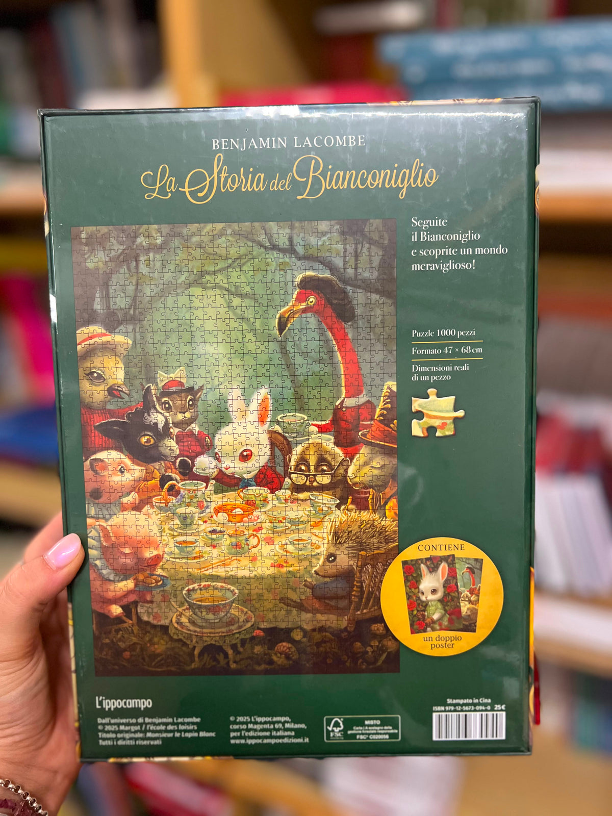 La storia del Bianconiglio Puzzle 1000 pezzi, Benjamin Lacombe