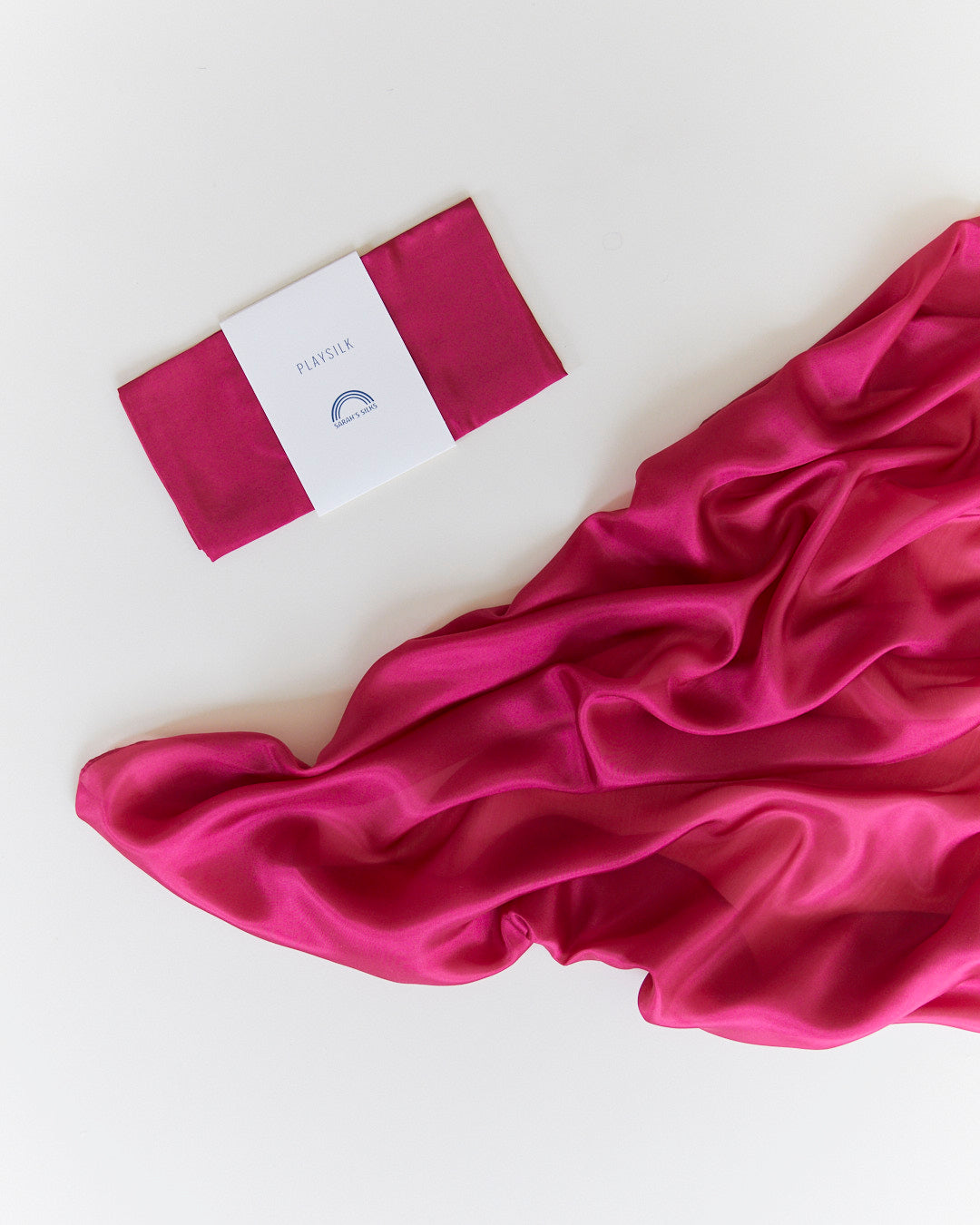 Velo in seta red violet, grande 90x90 cm