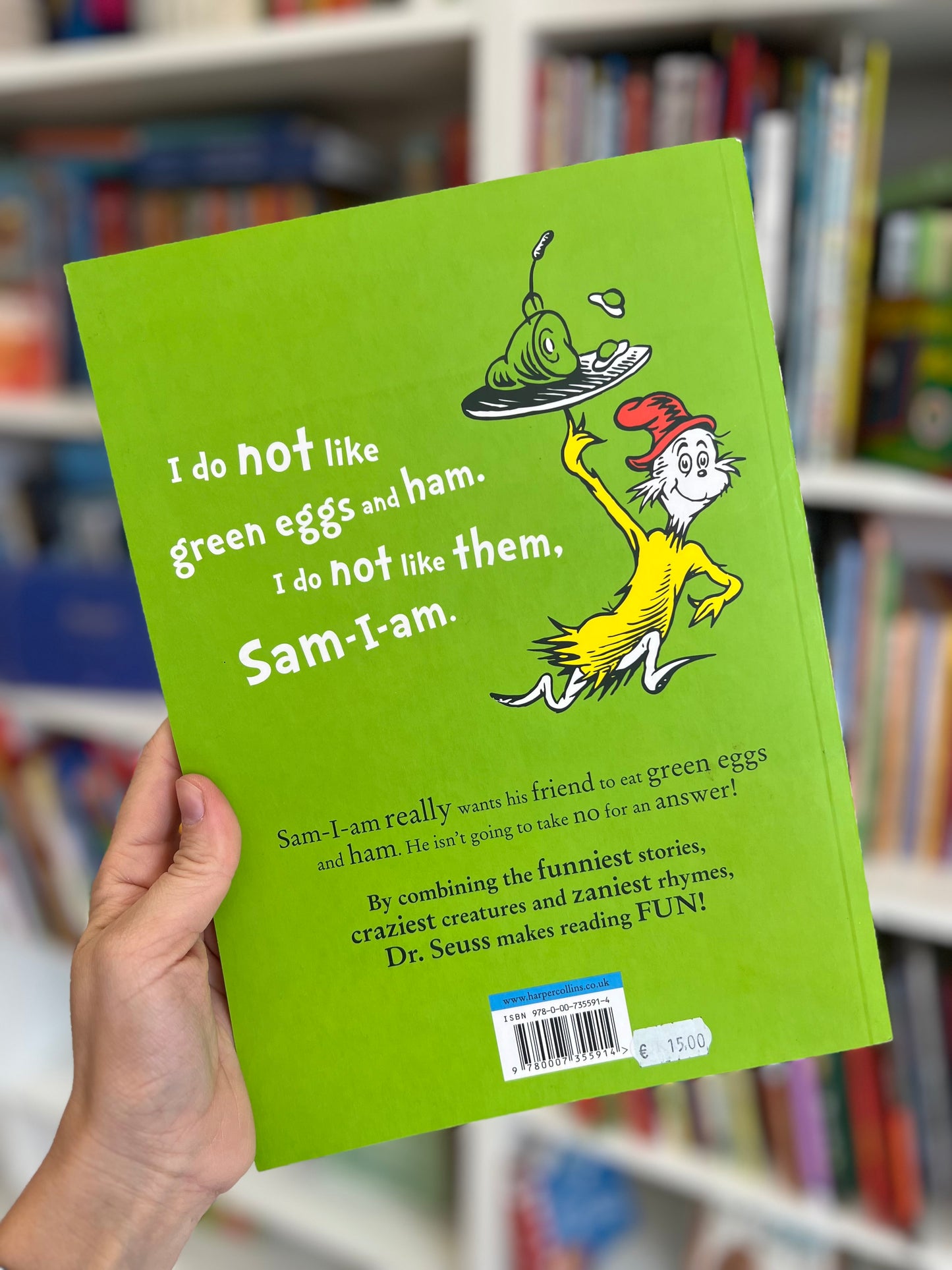 Green eggs and ham, Dr. Seuss