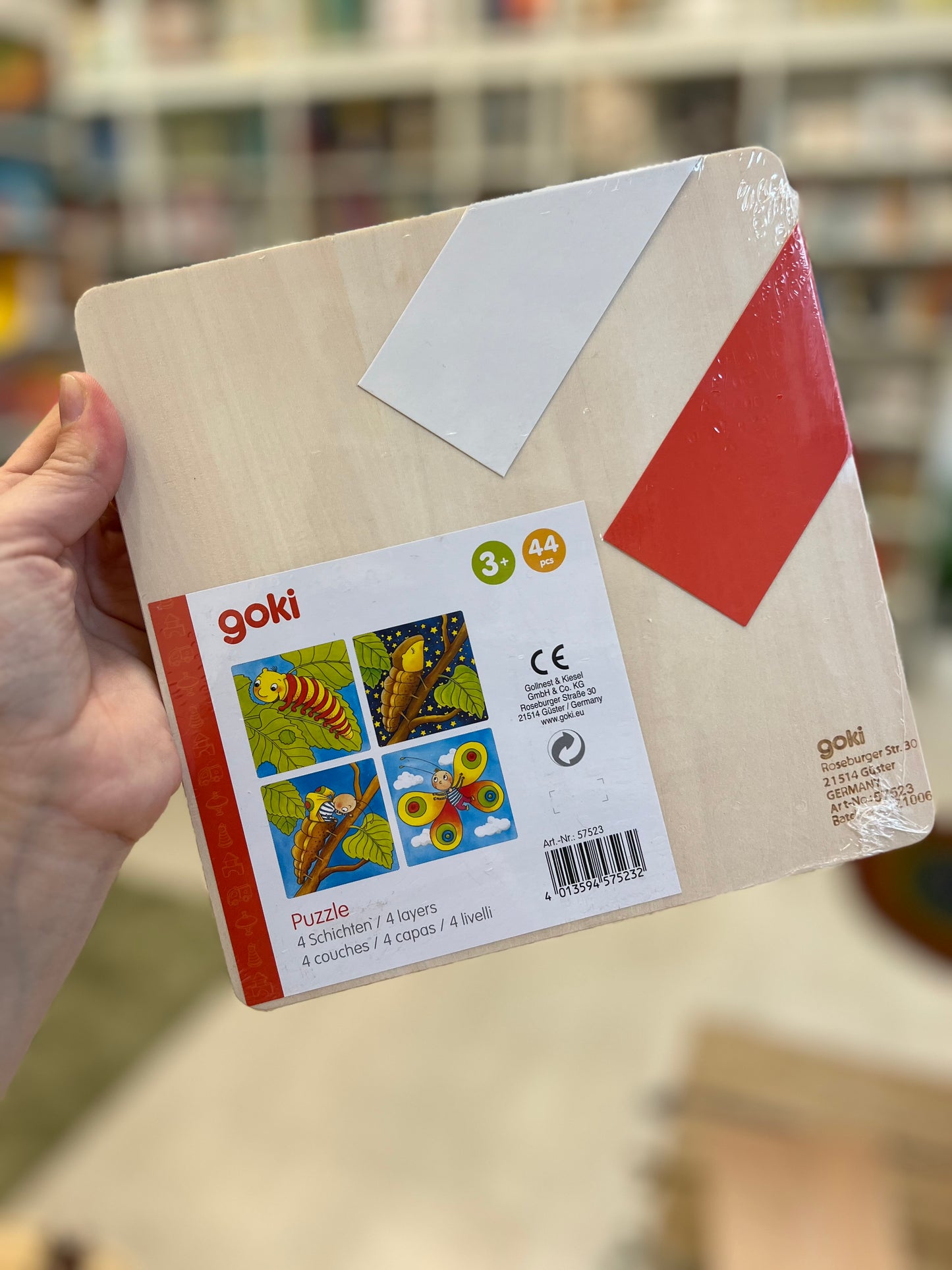 Puzzle in legno, la metamorfosi della farfalla