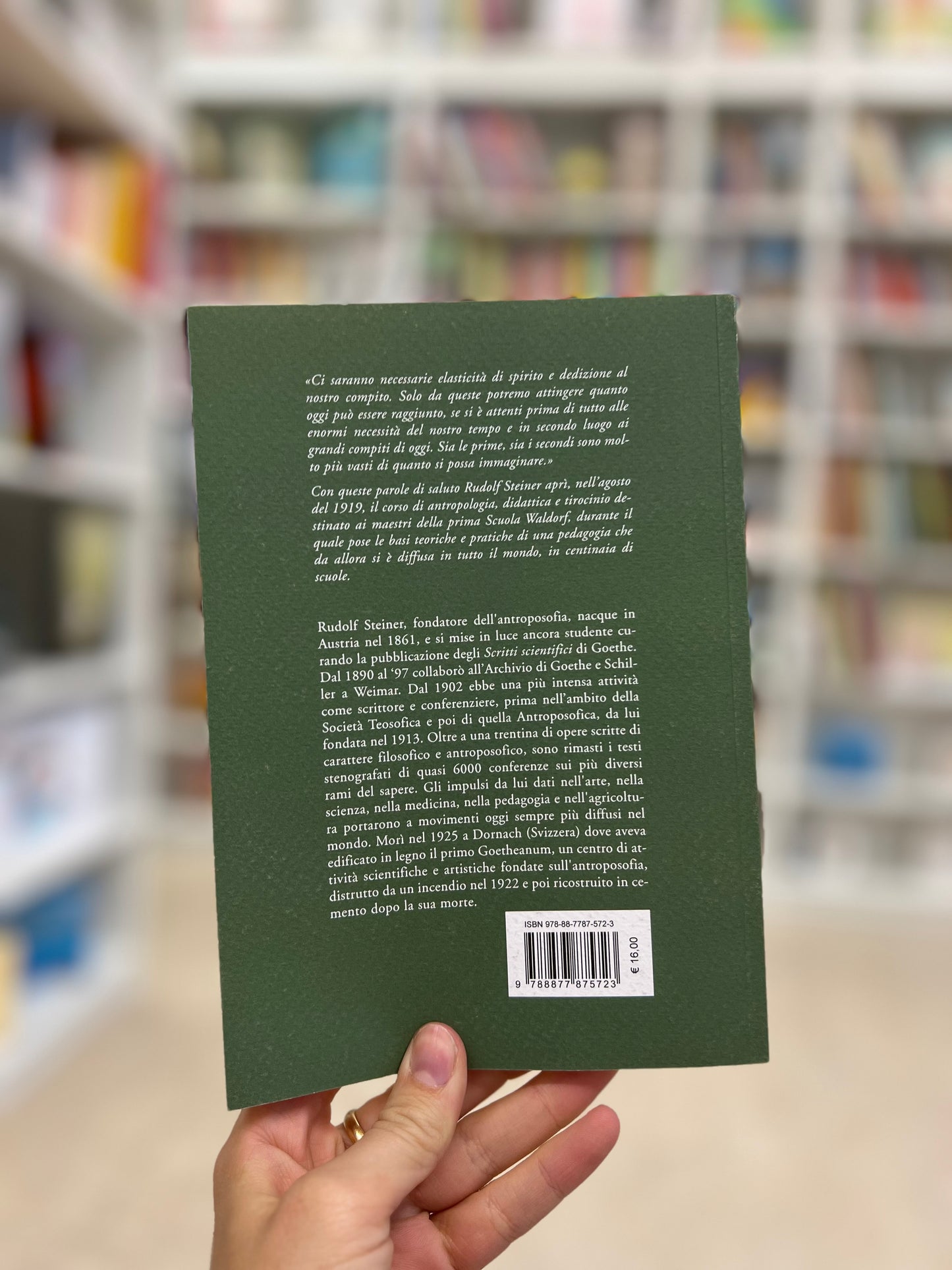 Arte dell’educazione I - Antropologia, Rudolf Steiner