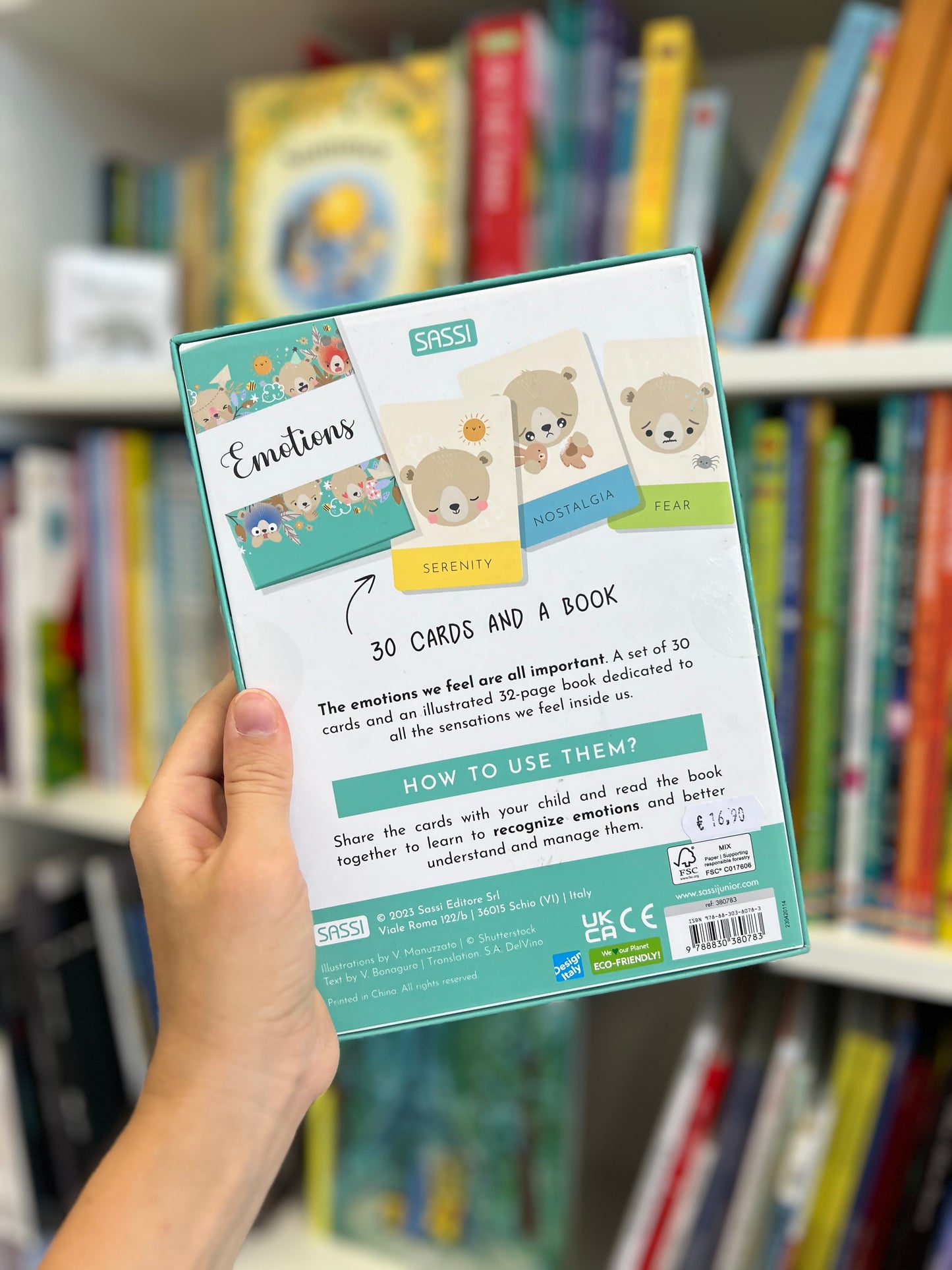 Emotions, Flashcards + libro, Sassi