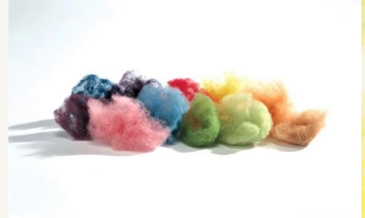 Confezione Lana cardata 100 g in 10 colori