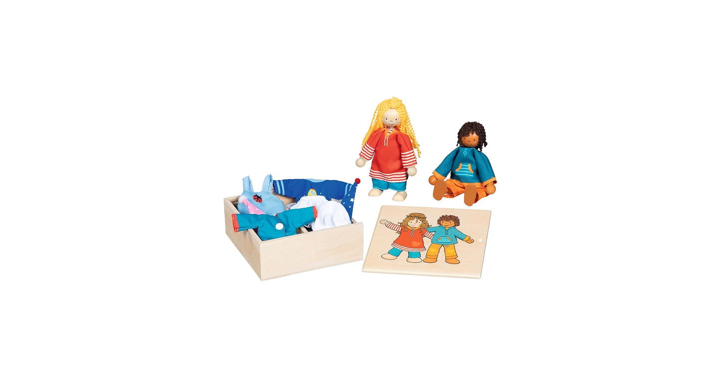 Bambole flessibili Fynja e Fabio Goki