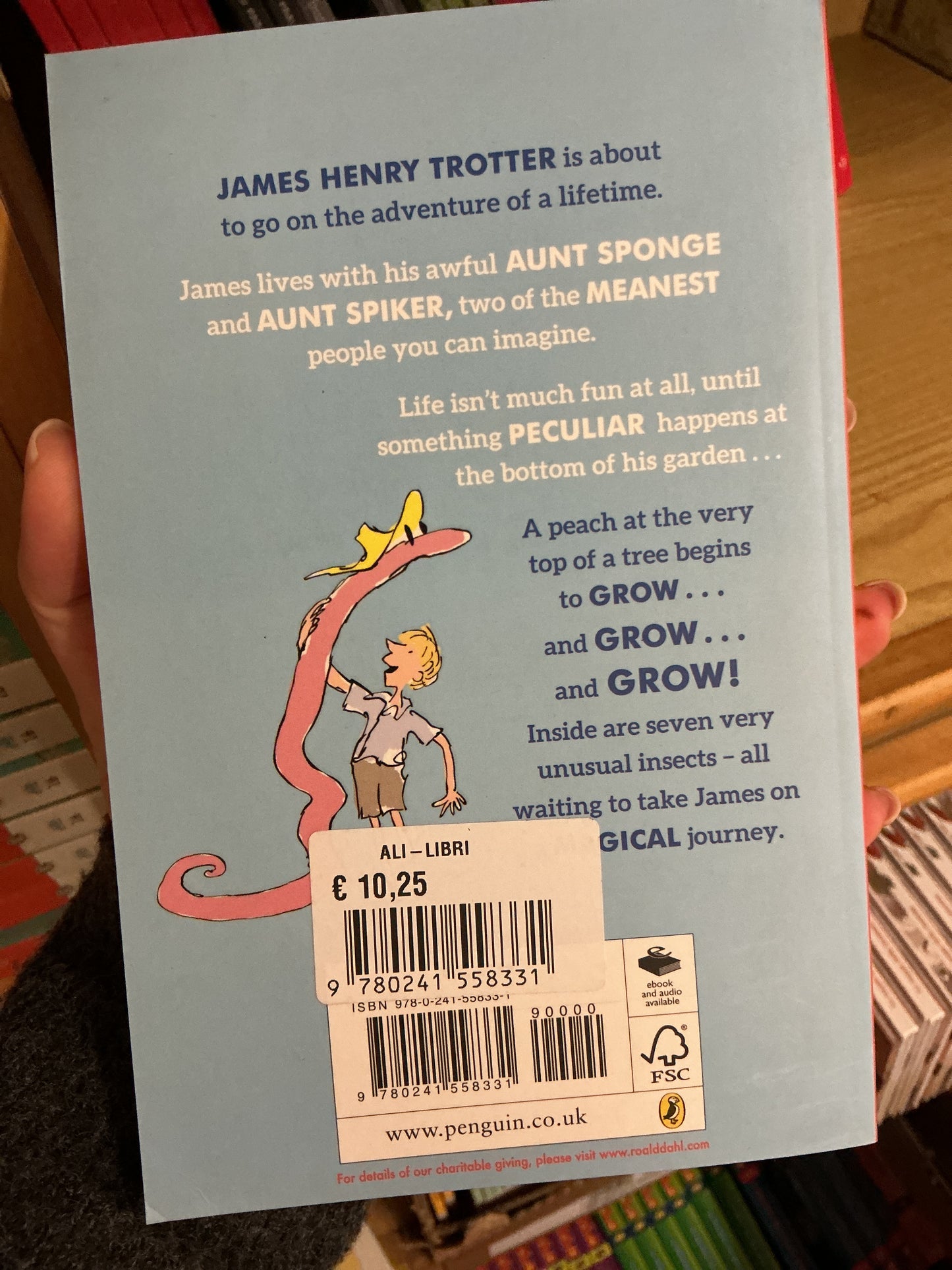 James and the giant peach, Roald Dahl