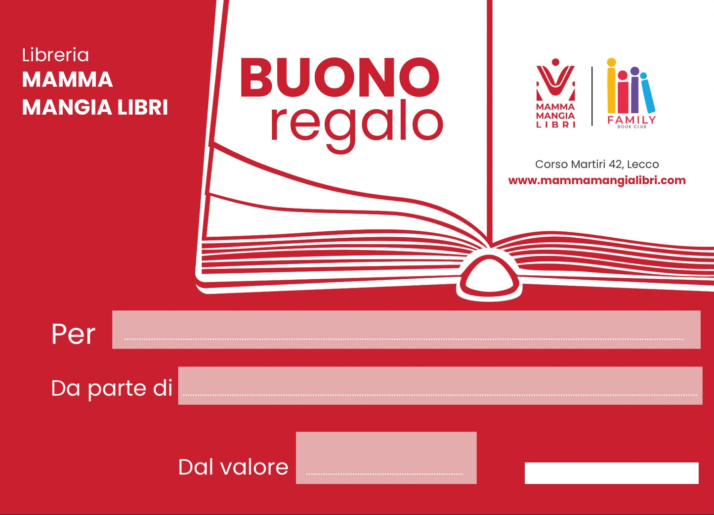 Buono regalo personalizzabile / GIFT CARD 100€