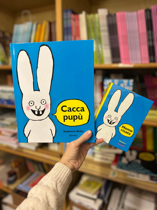 Kit libro + memory Cacca pupù