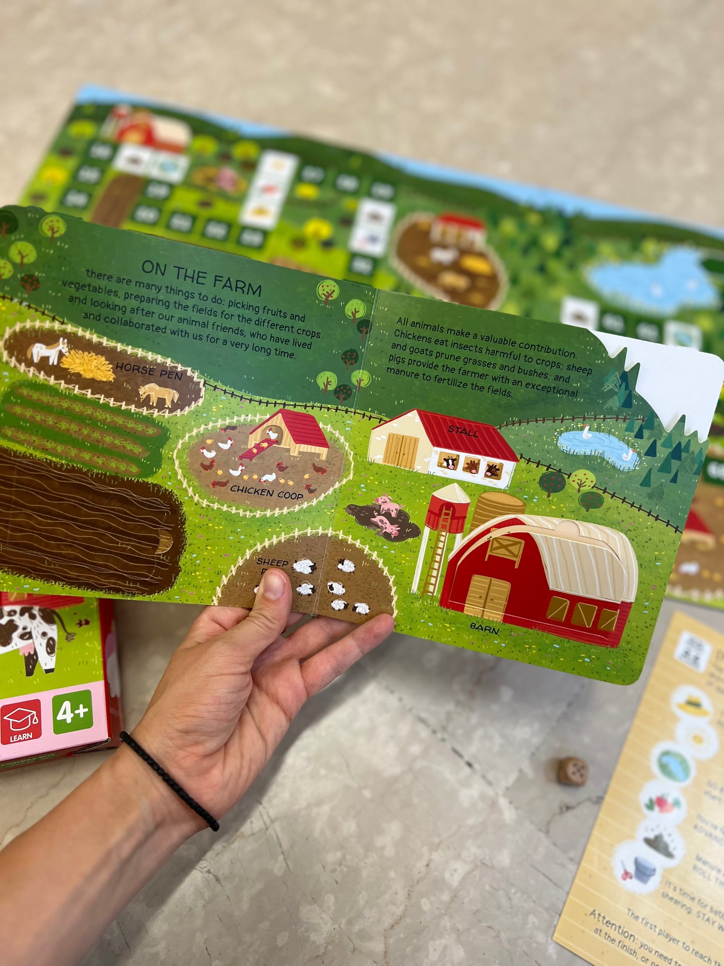 Animal friends on the farm - libro con alette, puzzle e gioco in scatola in inglese