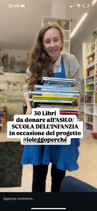 30 libri da regalare all’ASILO/SCUOLA DELL’INFANZIA 2025