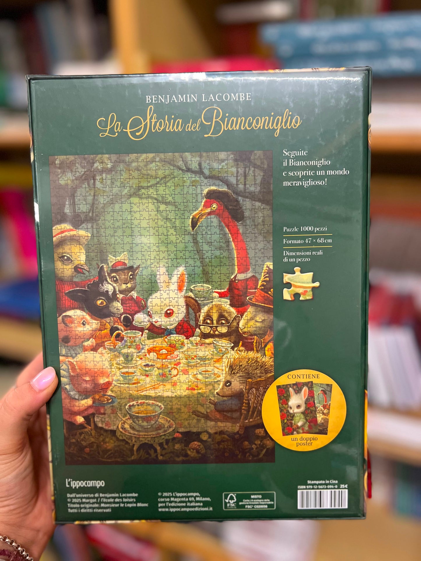 La storia del Bianconiglio Puzzle 1000 pezzi, Benjamin Lacombe