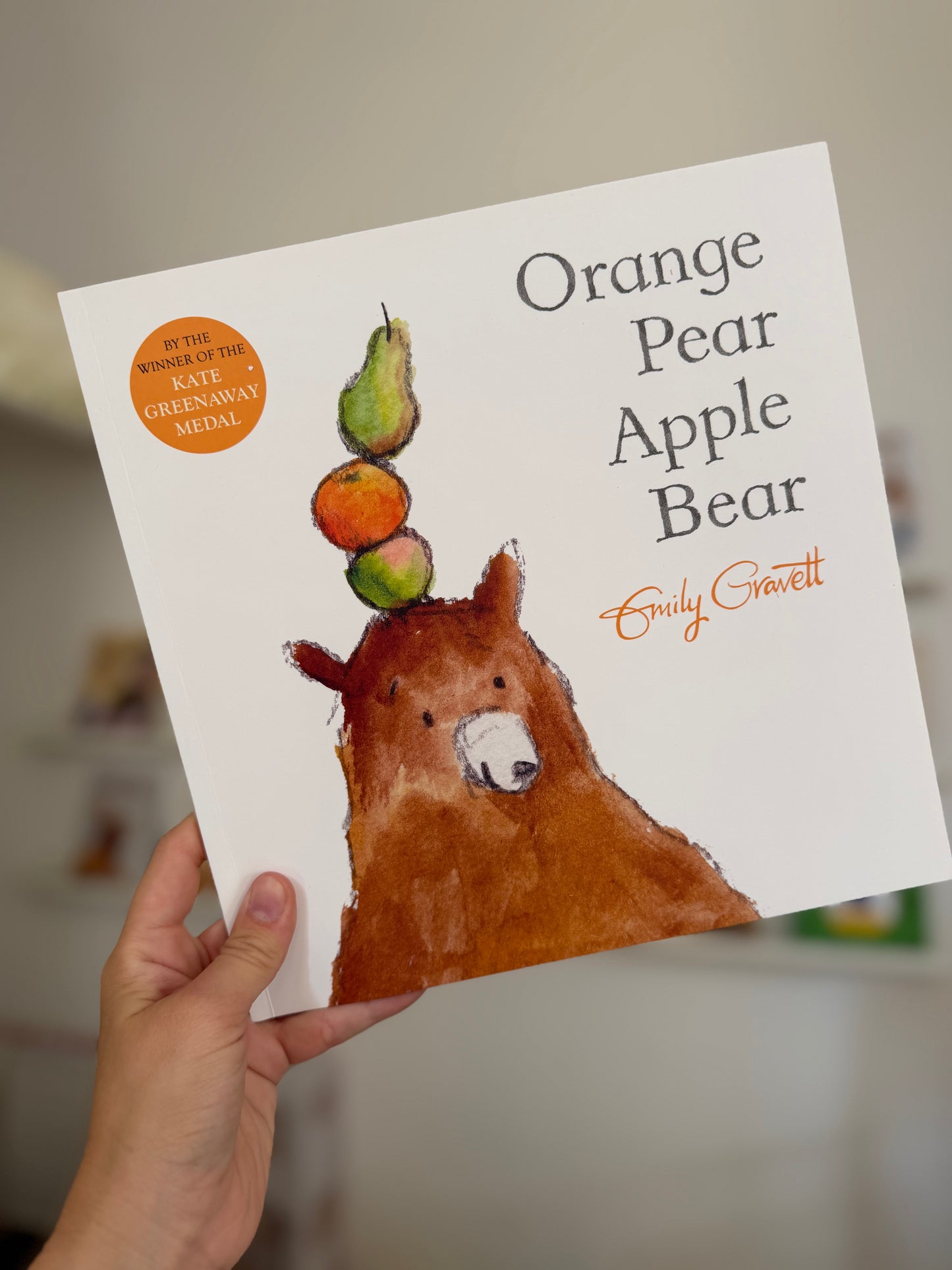 Orange Pear Apple Bear, Emily Gravett