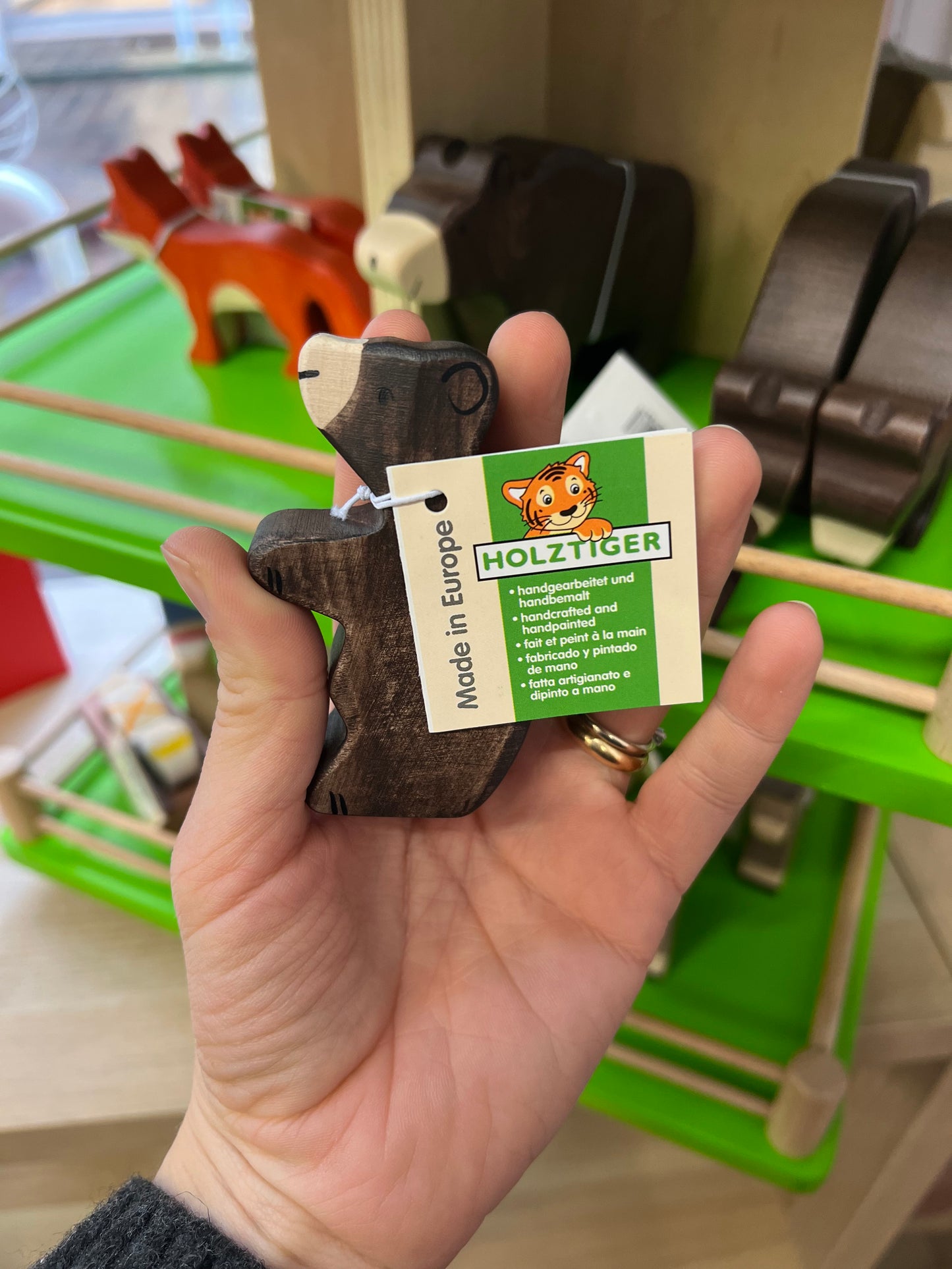 Orso piccolo in legno, Holztiger