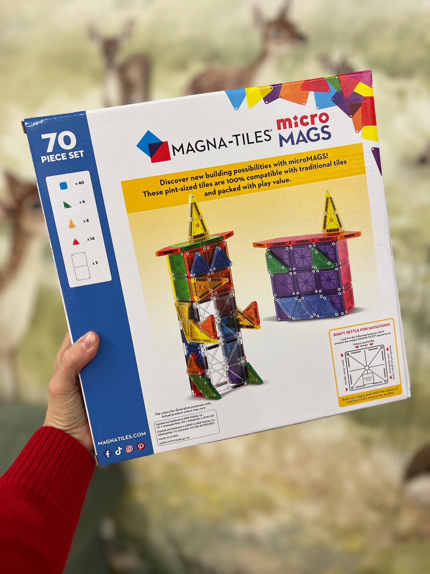 Magna Tiles Micro Mags 70 pezzi