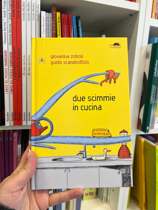 Due scimmie in cucina, Giovanna Zoboli e Guido Scarabottolo