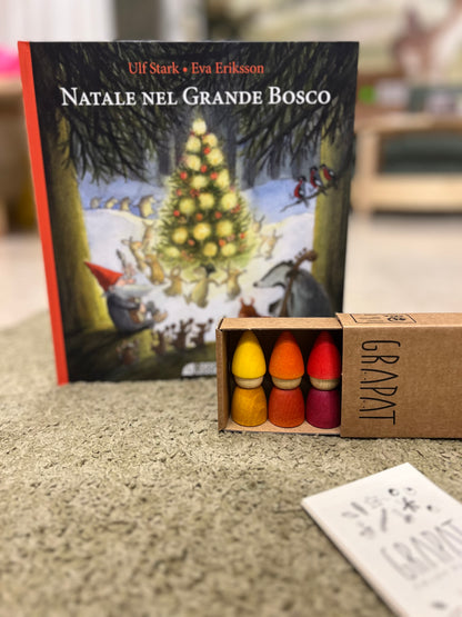 Libro Natale nel bosco + tomte Grapat