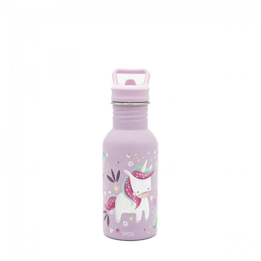 Borraccia in acciaio inox da 500 ml - Unicorno Sparkly